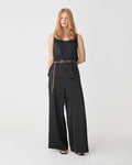 Sadin Pull On Pants in black — full-length view
