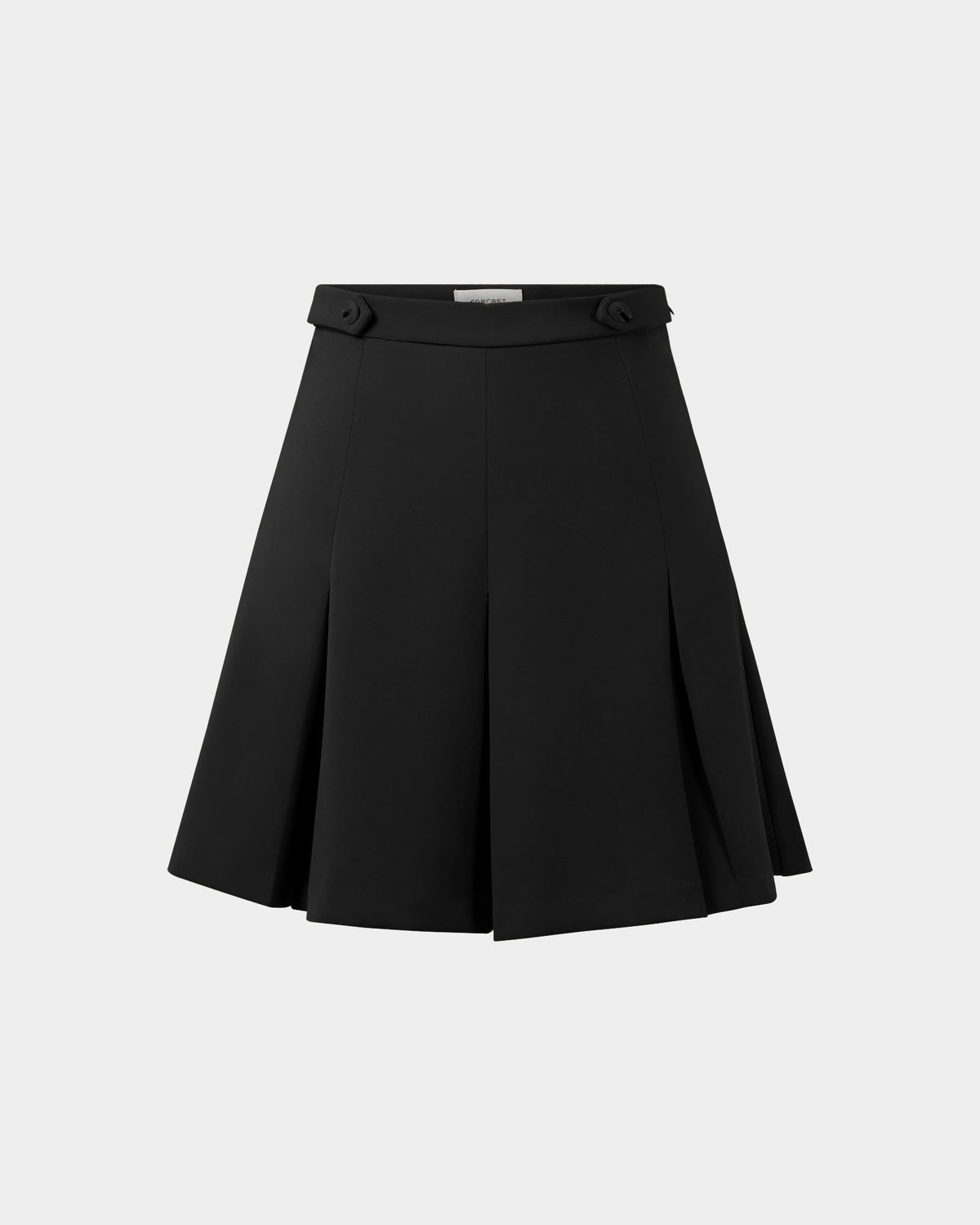Ace Pleated Skirt in black — product-only view