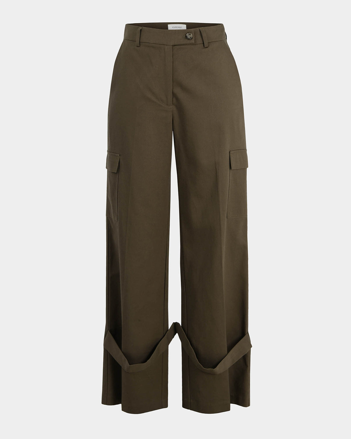 Abigail Cargo Relaxed Pants in khaki — product-only view