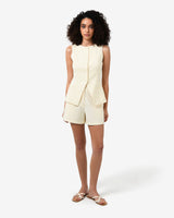 Rylan High Waist Short in butter — full-length view