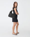 Collette Hobo Bag in black — full-length view